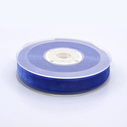 Ruban de velours en polyester pour emballage de cadeaux et décoration de festival SRIB-M001-15mm-352-1