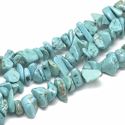 Synthetic Turquoise Beads Strands G-S317-19-1
