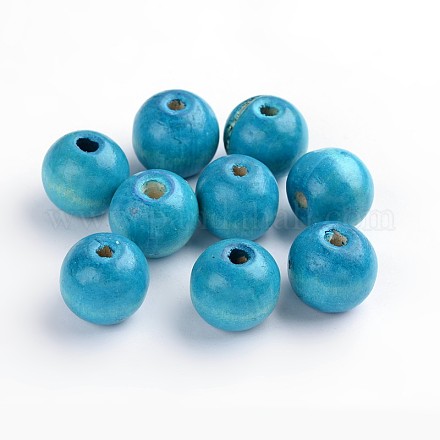 Natural Wood Beads X-TB20mmY-6-1