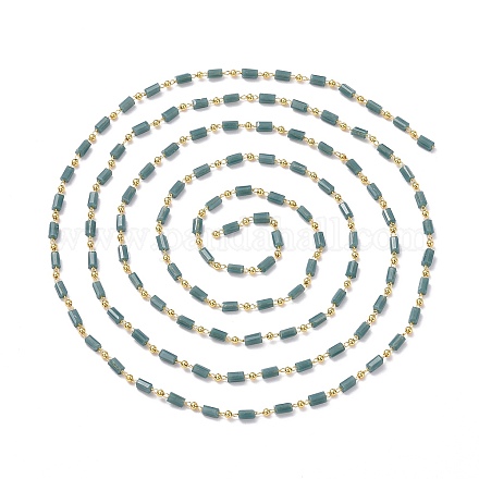 Chaînes de perles de verre faites à la main de 3.28 pied X-CHC-F008-B12-1