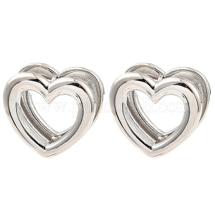 Латунные серьги обруча EJEW-I289-01P-1