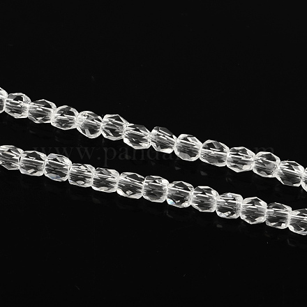 Transparent Glass Beads Strands GLAA-Q043-47-1