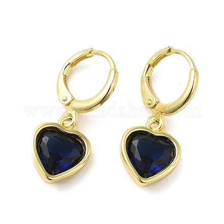 Real 18K Gold Plated Brass Dangle Leverback Earrings EJEW-L268-006G-06-1