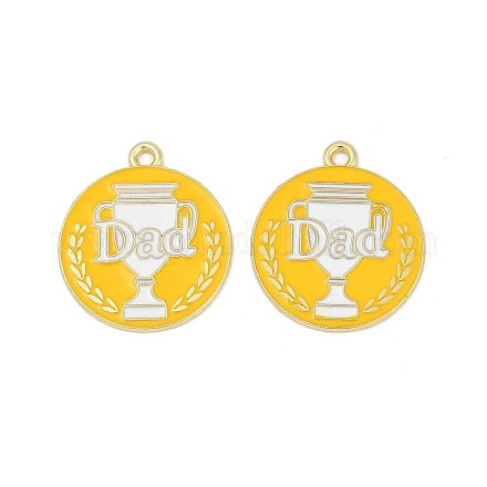 Подвески из сплава с эмалью ко Дню отца ENAM-V001-03A-G-1