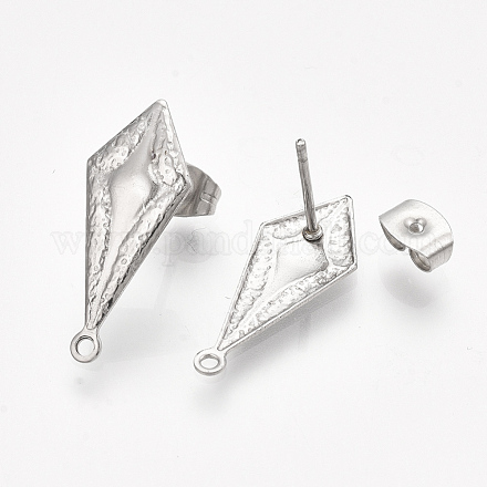 Accessoires de puces d'oreilles en 304 acier inoxydable STAS-S079-71B-1