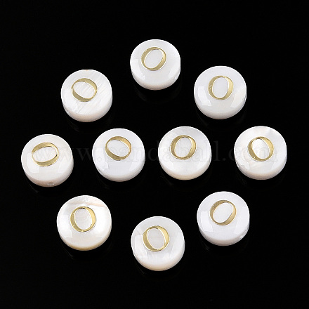 Бусины из натуральных пресноводных ракушек SHEL-N036-01O-1