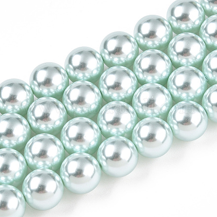 Стеклянные жемчужные бусины HY-G002-01E-12-1