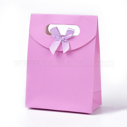 Sacs de papier cadeau avec la conception de ruban de bowknot CARB-BP022-03-1