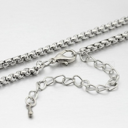Herstellung von Halsketten aus eisernen Kastenketten MAK-J009-49P-1