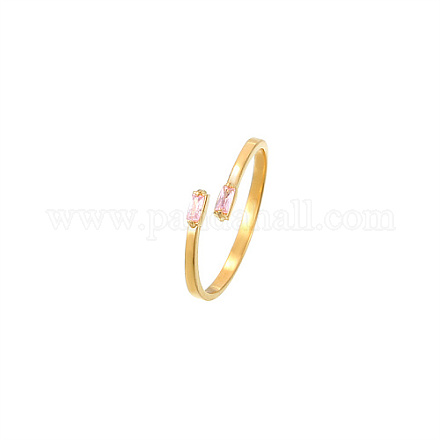 Golden Stainless Steel Cuff Ring MM8912-5-1