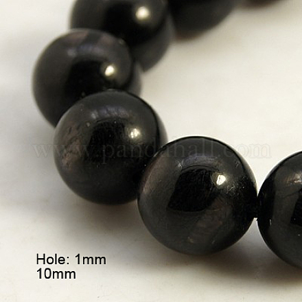 Black Labradorite Beads Strands G-D135-10mm-02-1
