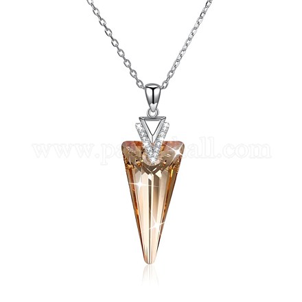 925 подвесные стерлингового серебра ожерелья NJEW-BB32312-B-1