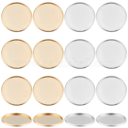 40 шт. 2-х цветные чашки из нержавеющей стали 304 с гладкими краями STAS-SC0009-11-1