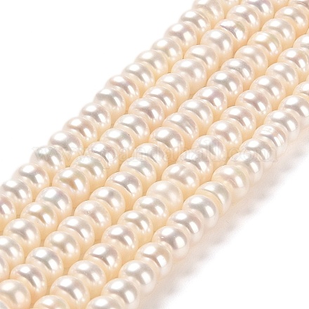 Natural Cultured Freshwater Pearl Beads Strands PEAR-J007-03-1