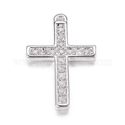 Латунные микро проложить кубического циркония подвески ZIRC-P060-04P-1