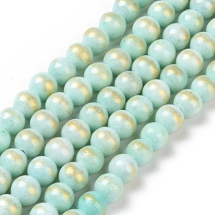 Chapelets de perles en jade Mashan naturel G-P232-01-K-8mm-1