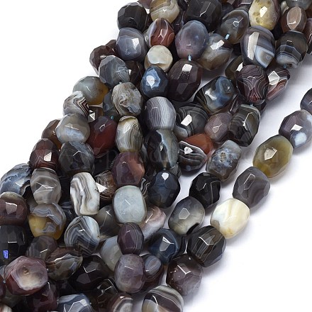 Perles de botswanna naturelles agate G-O173-053-1