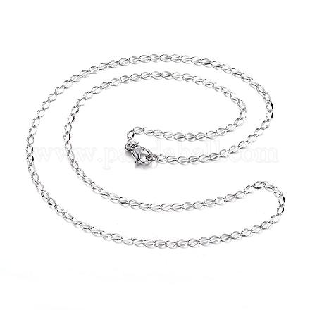 304 Stainless Steel Necklaces NJEW-E080-15P-1