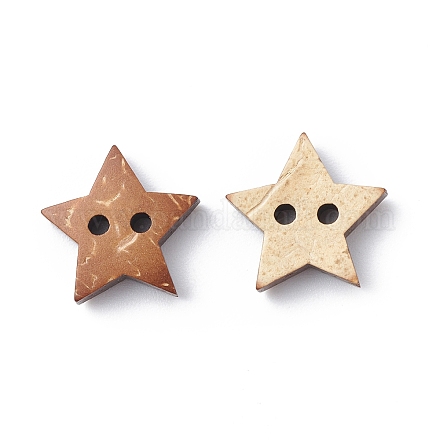 Estrellas encantadoras botón de costura básica 2 hoyos NNA0Z19-1