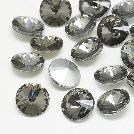 Cabujones de cristal con rhinestone RGLA-T086-14mm-03-1