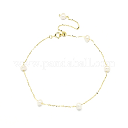 Браслеты из бисера с натуральным пресноводным жемчугом BJEW-I314-133-1