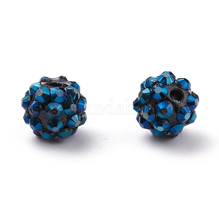 Chunky Resin Rhinestone Beads RESI-M019-11-1