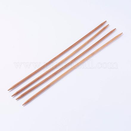 Aiguilles à tricoter à double pointes en bambou (dpns) TOOL-R047-6.5mm-1