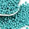 Baking Paint Glass Seed Beads, Bicone, Dark Turquoise, 4.5x3.5mm, Hole: 1.4mm, about 120pcs/10g