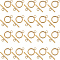 30Pcs 304 Stainless Steel Ring Toggle Clasps, Round Ring, Golden, Ring: 19x14x2mm, Bar: 20x7x2mm, Hole: 3mm