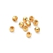 Brass Beads, Round, Faceted, Long-Lasting Plated, Lead Free & Cadmium Free, Rack Plating, Real 24K Gold Plated, 2.2x2mm, Hole: 1mm