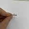 Brass Micro Pave Clear Cubic Zirconia Finger Rings, Real Platinum Plated, Letter F, Inner Diameter: 20mm