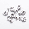 Brass Lobster Claw Clasps, Lead Free , Nickel Free, Platinum Color, Size:about 7mm wide, 12mm long, hole: 3.8mm