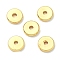Brass Beads, Flat Round/Dics, Rack Plating, Cadmium Free & Lead Free, Real 18K Gold Plated, 7.8x1.5mm, Hole: 1.8mm