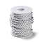 Nylon Twisted Round Cord, for Bag Strap Making, Silver, 5~5.5mm, about 10.94 Yards(10m)/Roll