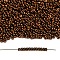 TOHO Demi Round Seed Beads, Japanese Seed Beads, Metallic Colours, (501) Bronze Higher Metallic, 11/0, 2.2x0.9mm, about 78000pcs/pound(450g)