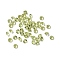 Faceted Natural Peridot Cabochons, Pointed Back, Diamond, 3x1.8mm