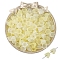 100Pcs Acrylic Bead Caps, Flower, Light Khaki, 10x8mm, Hole: 1.5mm