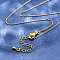 Brass Cable Chain Necklaces Making, with Lobster Claw Clasp, Real 18K Gold Plated, 17.52x0.06 inch(44.5x0.14cm)
