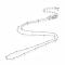 Long-Lasting Plated Brass Cable Chain Necklaces, with Beads and Lobster Claw Clasp, Nickel Free, Real Platinum Plated, 18.1 inch(46cm), 0.9~2mm