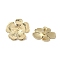 304 Stainless Steel Stud Earrings for Women, Flower, Real 18K Gold Plated, 29mm