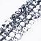 Baking Paint Round Glass Bead Strands, Gray, 8mm, Hole: 1.3~1.6mm, about 100pcs/strand, 31.4 inch
