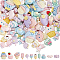 120Pcs 6 Styles Cartoon Opaque Resin Cabochons, for Jewelry Making, Mixed Color, Mixed Shapes, 9~21x8~18.5x4.5~7.5mm, 20pcs/style