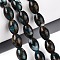 Dyed Synthetic Gemstone Beads Strands, Oval, Dark Turquoise, 10~12x8~8.5mm, Hole: 0.7~0.8mm, about 31~33pcs/strand, 14.96~15.94''(38~40.5cm)