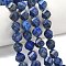 Natural Lapis Lazuli Beads Strands, Faceted, Twist, 10~10.5x9.5~10.5x9.5~10.5mm, Hole: 1mm, about 38~40pcs/strand, 14.96~15.35''(38~39cm)