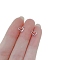 Alloy Earrings for Women, with 925 Sterling Silver Pin, Heart, 14.5mm