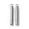 Non-Tarnish 304 Stainless Steel Pendants, Column Bar Charms, Stainless Steel Color, 23x3mm, Hole: 1.8mm
