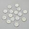 30Pcs Resin Cabochons, Flat Round, White, 20x4mm, 30pcs/set