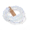 3Pcs Synthetic Opalite Bead Bracelet  Sets for Men, 7-1/2 inch(19cm)