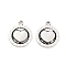 Rack Plating Alloy Pendant, Electroplate Nickel Cadmium Free & Lead Free, Heart, Antique Silver, 18x15x2mm, Hole: 1.4mm