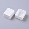 Plastic Empty Watercolor Paint Pans, for Paint Case Art Palette Supplies, White, 18.6x16x9.7mm, Inner Diameter: 16x13mm, Capacity: 2ml